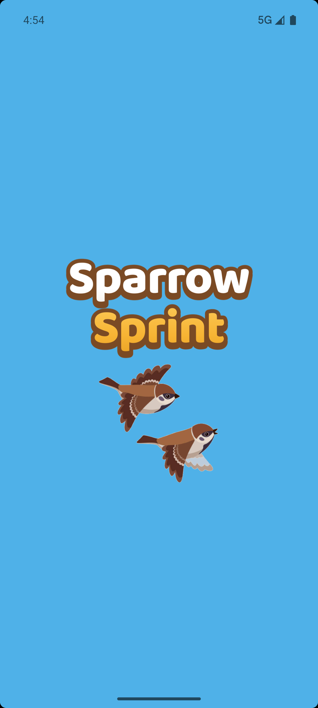 Sparrow Sprint on a phone