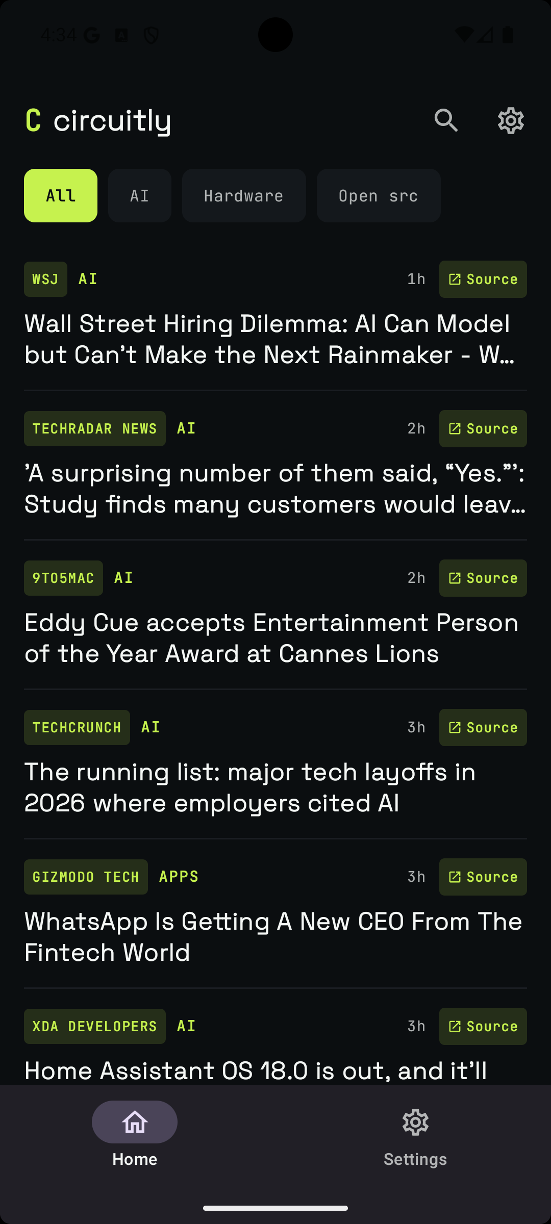 Circuitly playing a tech brief on a phone