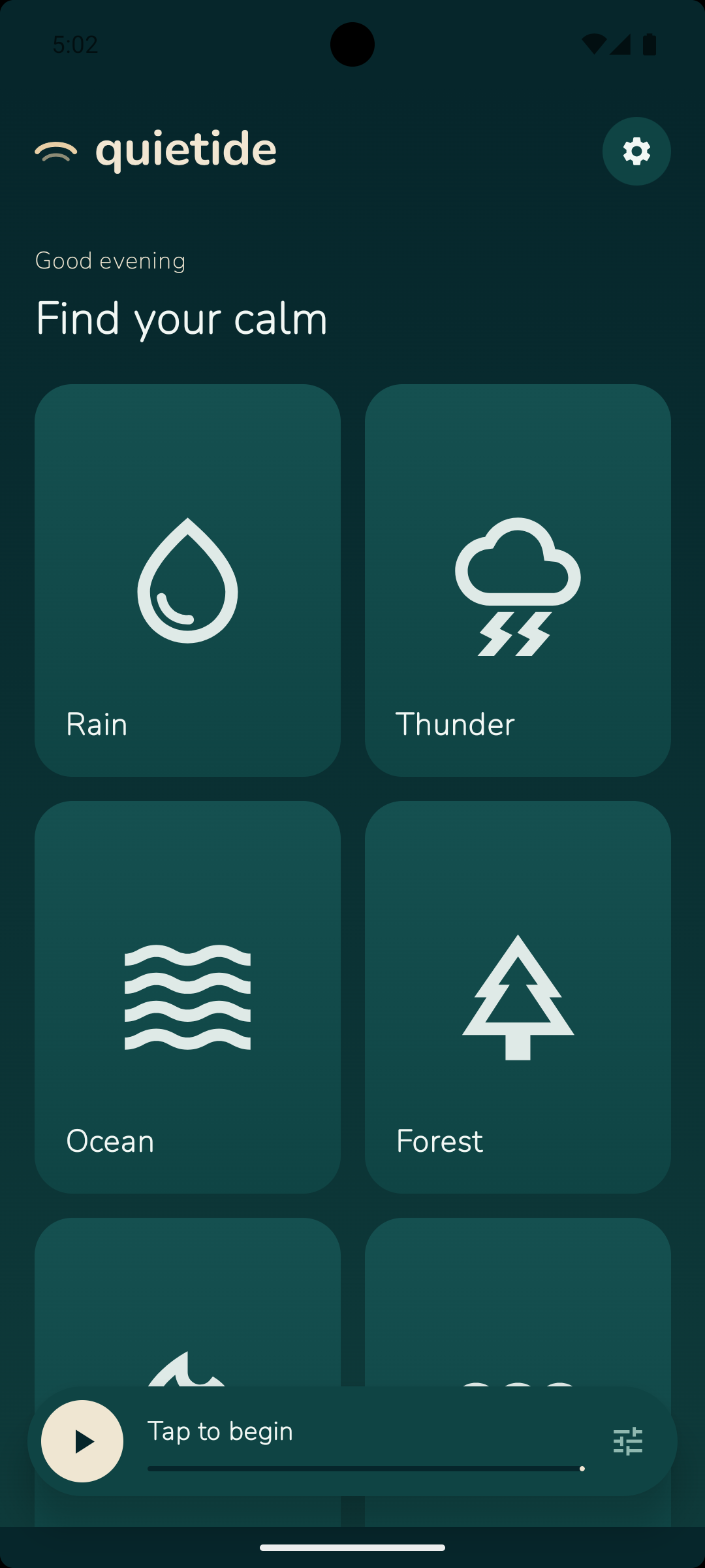 Quietide on Android phone
