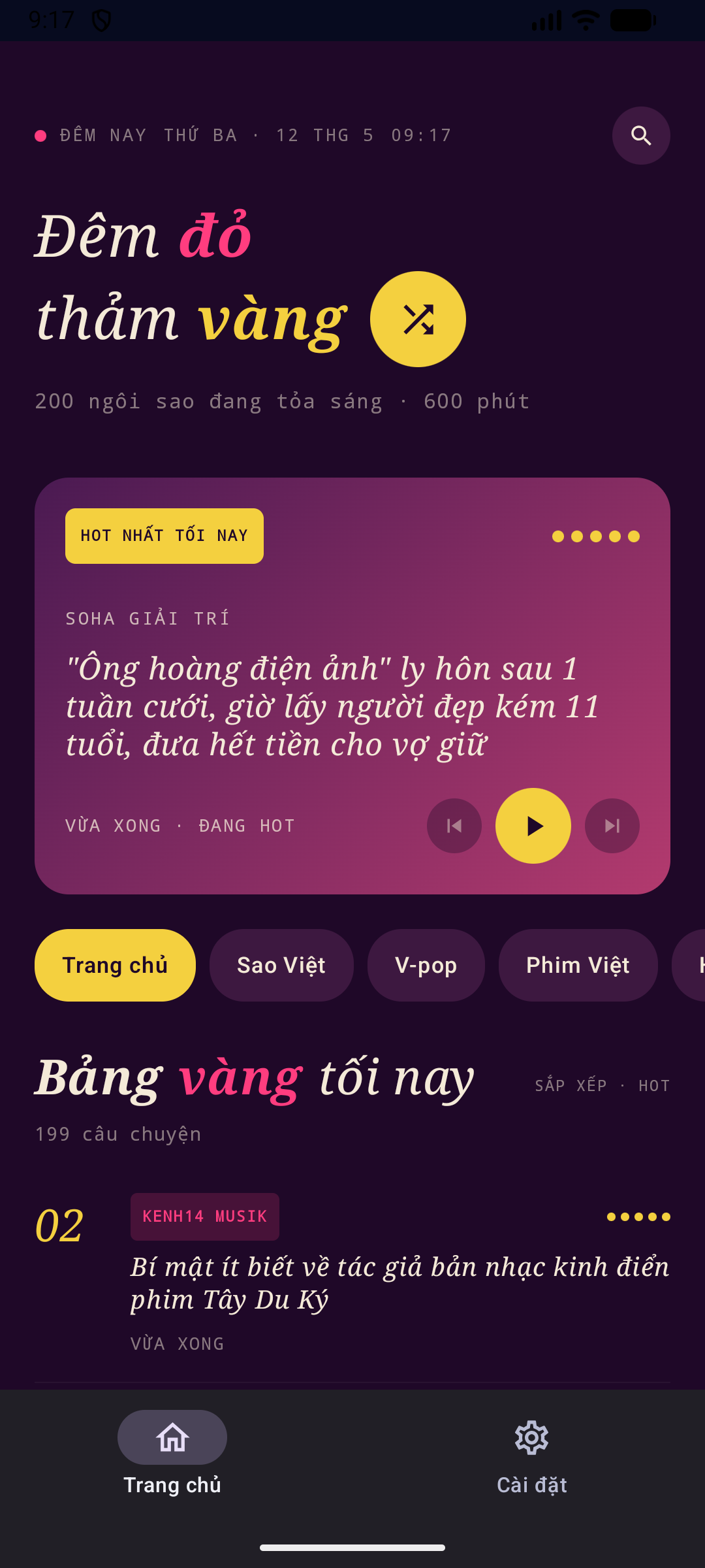 Tinh Tú on Android phone