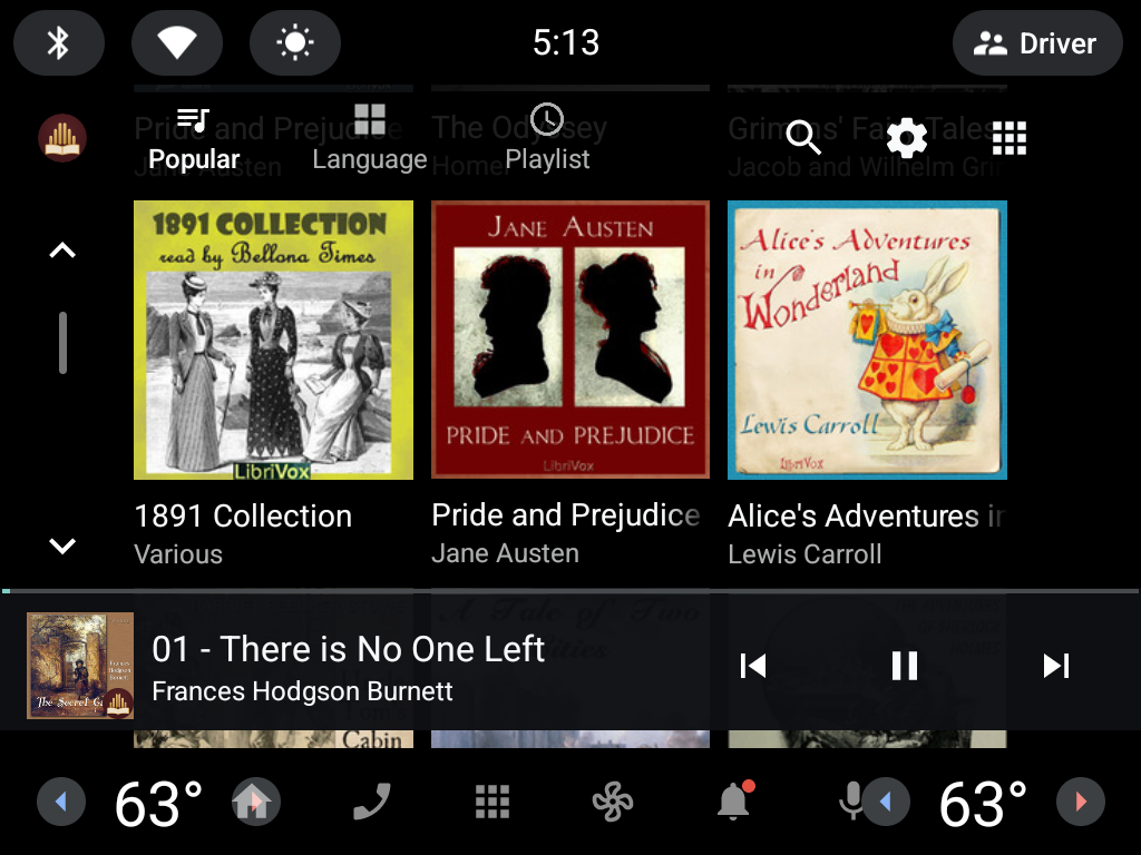 Tomecast playing on Android Automotive